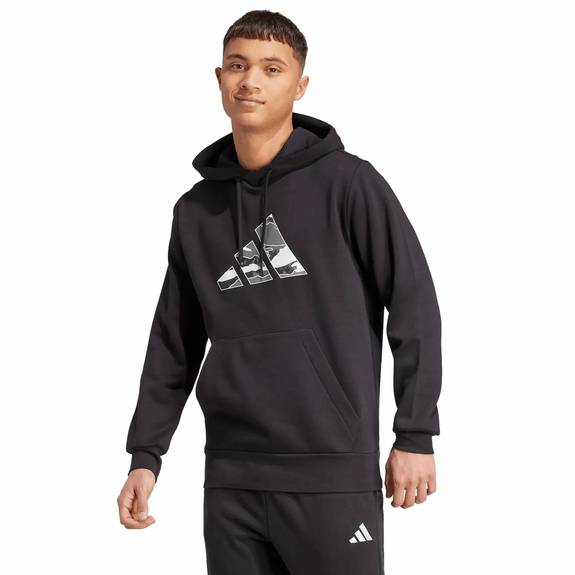 ADIDAS camo 3b hood m- Genser·Hettegensere