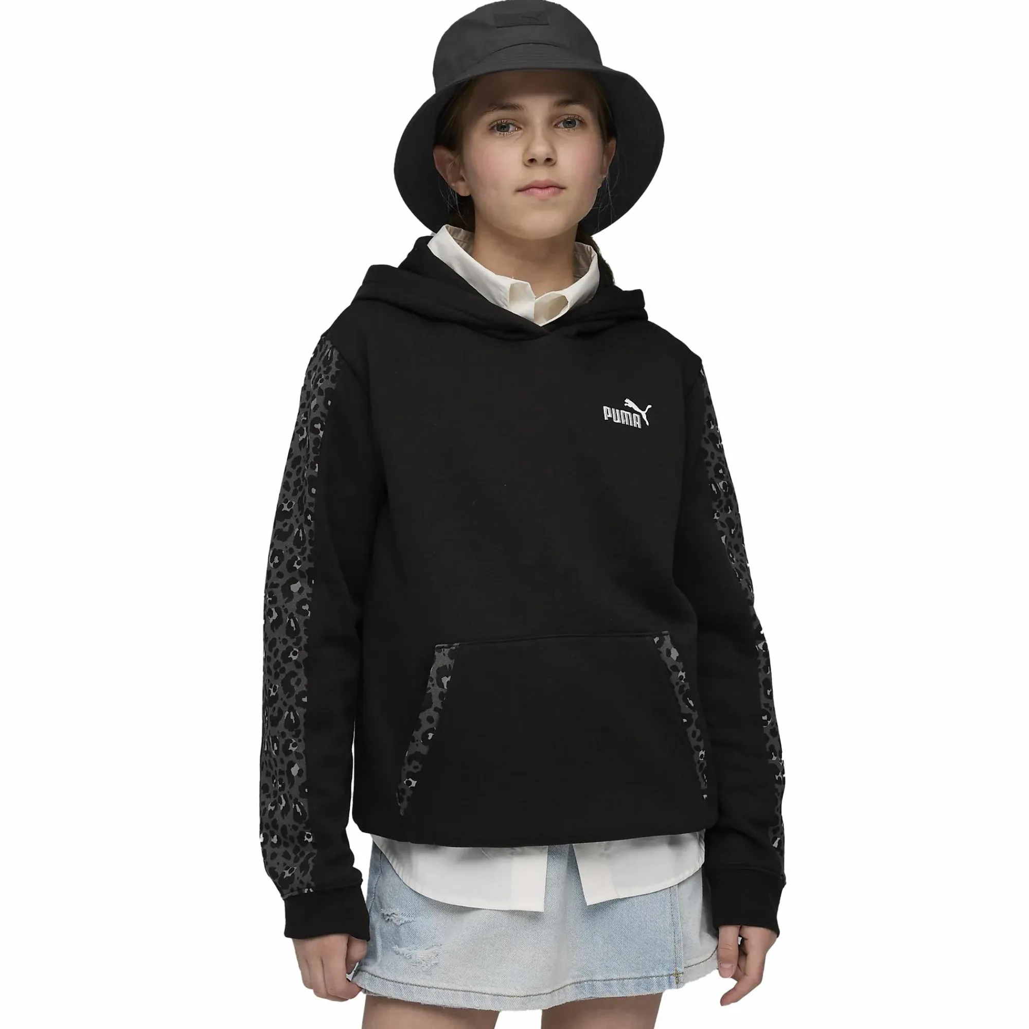 PUMA ess graphic animal hoodie jr- Genser·Hettegensere