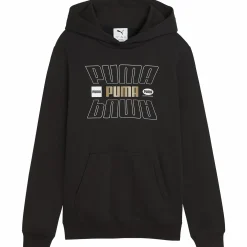 PUMA ess logo lab holiday hoodie jr- Genser·Hettegensere