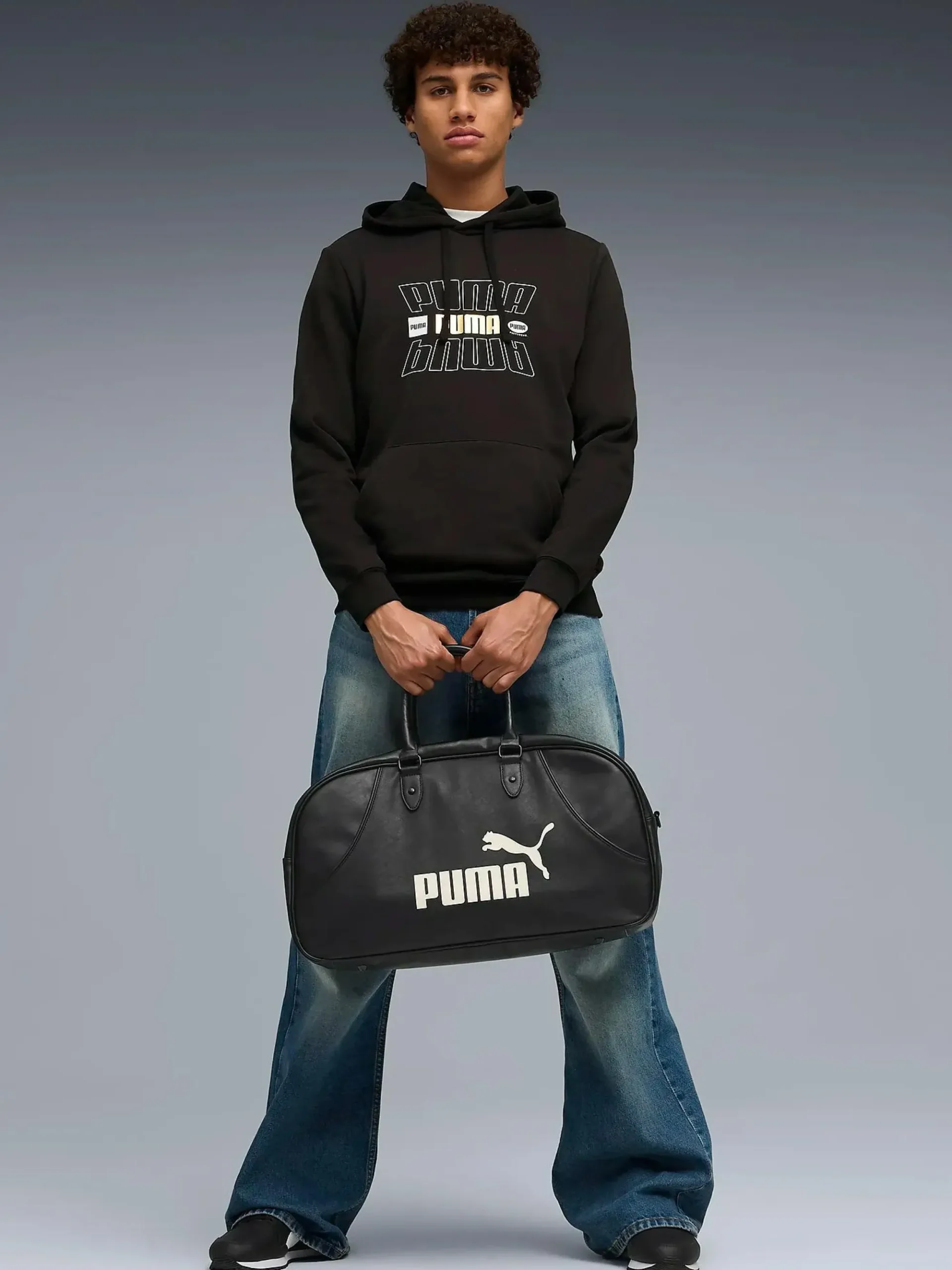 PUMA ess logo lab holiday hoodie m- Genser·Hettegensere