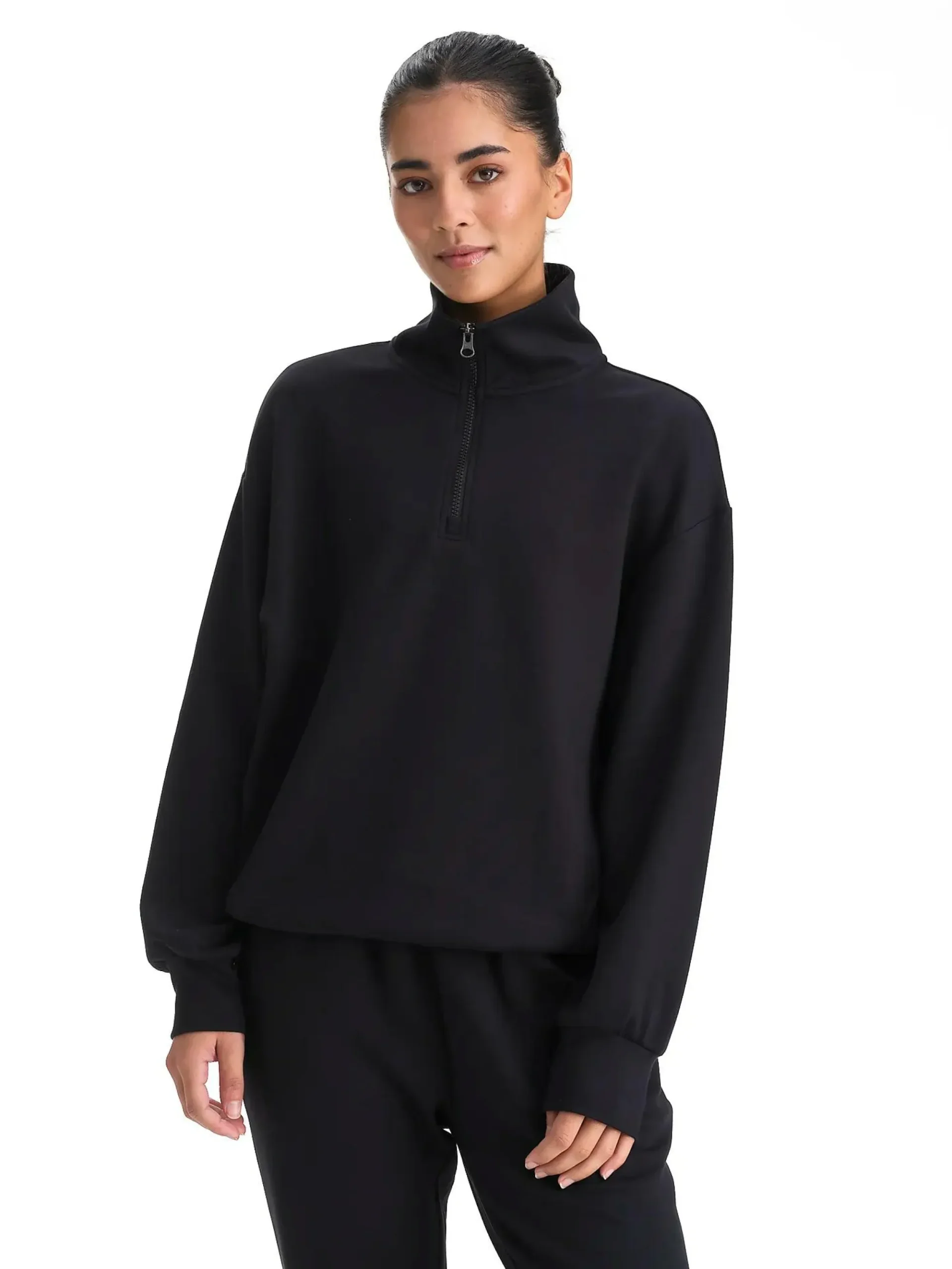 LE DON DE VIE lounge half zip w- Genser·Collegegensere