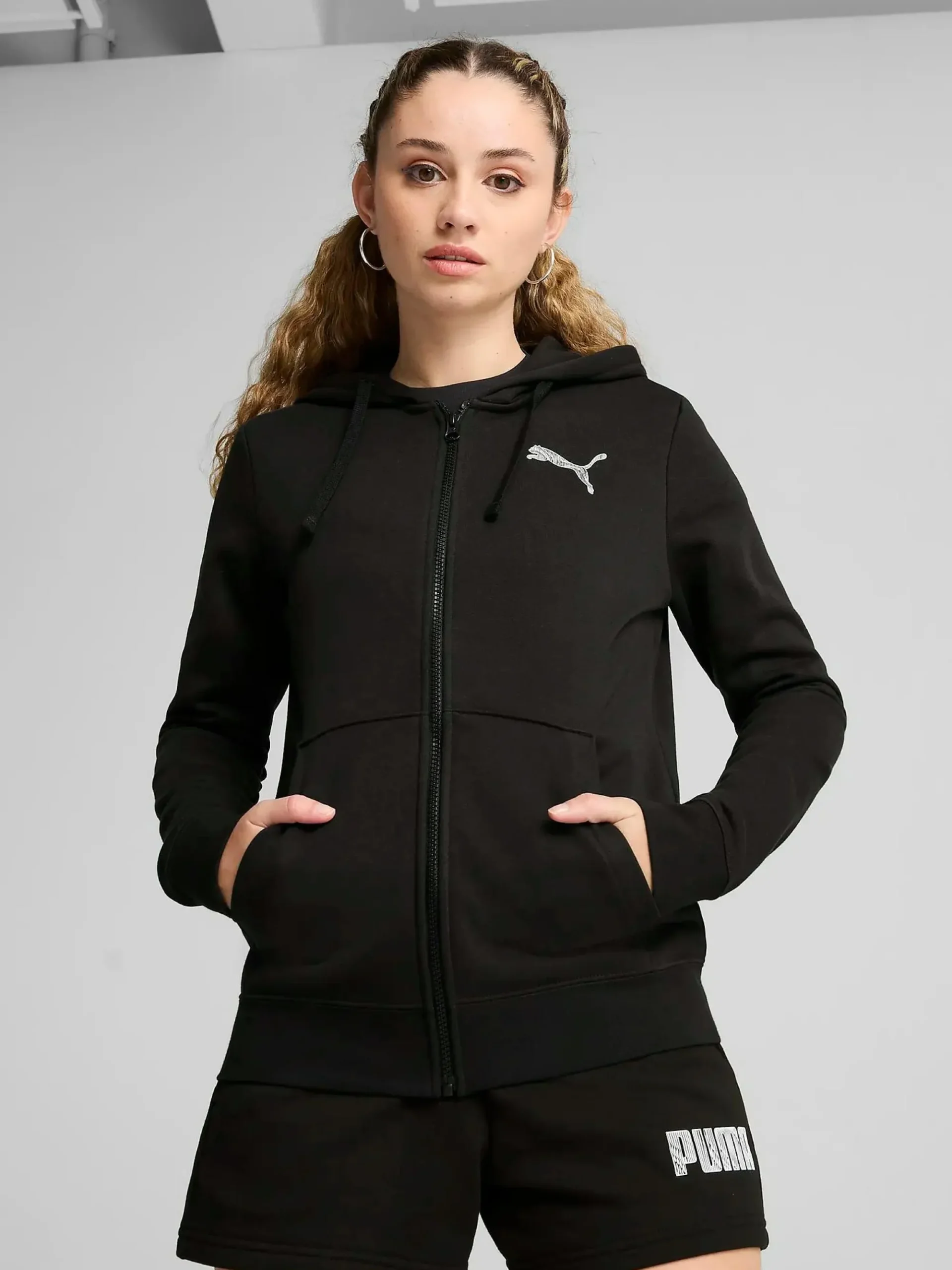 PUMA mass merch zip hood w- Genser·Hettegensere