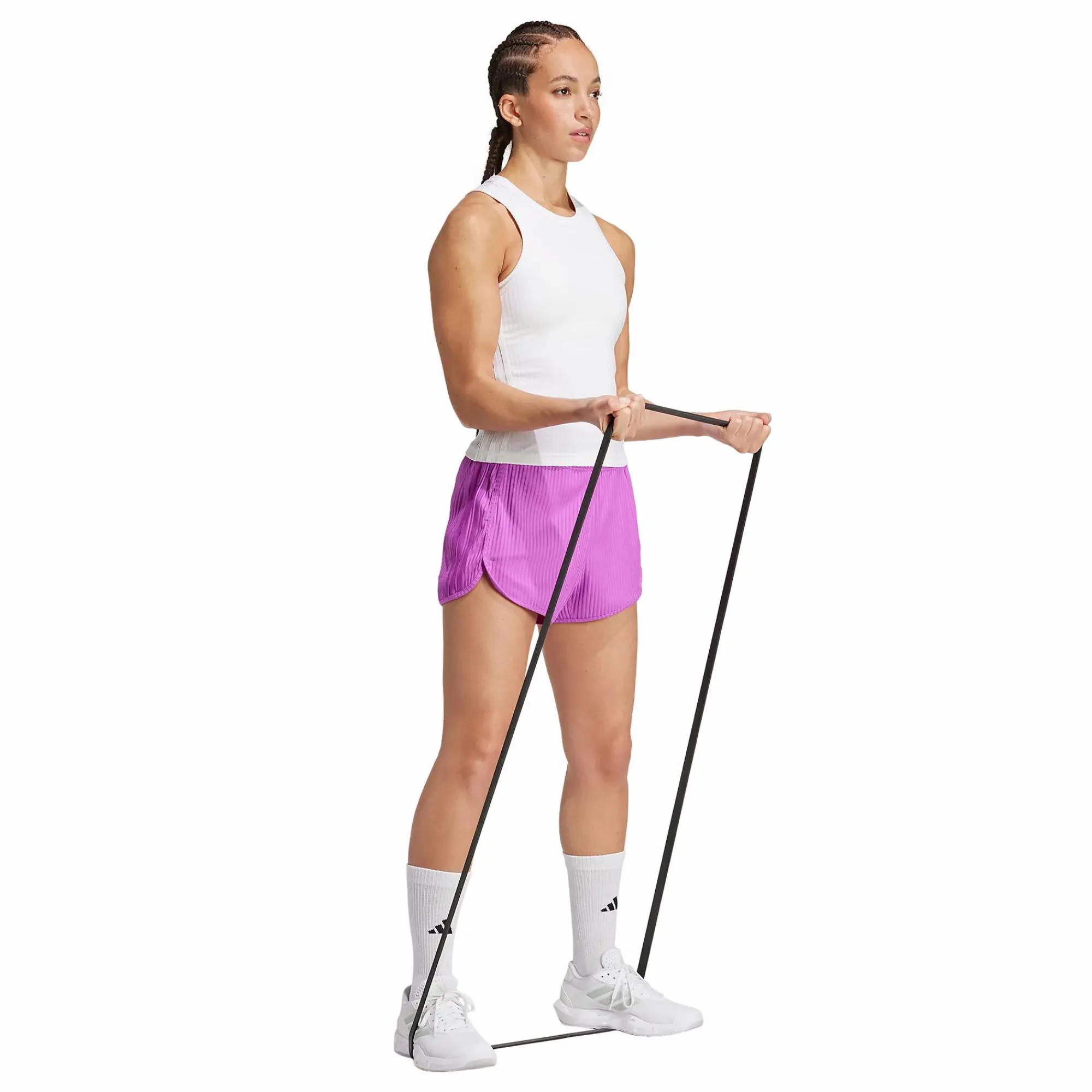 ADIDAS pacer rib short- Shorts·Treningsshorts|Treningsklær