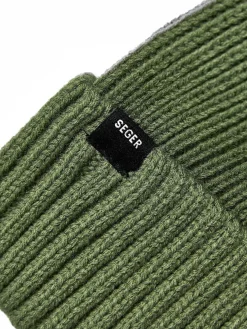 SEGER seg ribbed beanie w- Luer & Pannebånd|Luer & Pannebånd