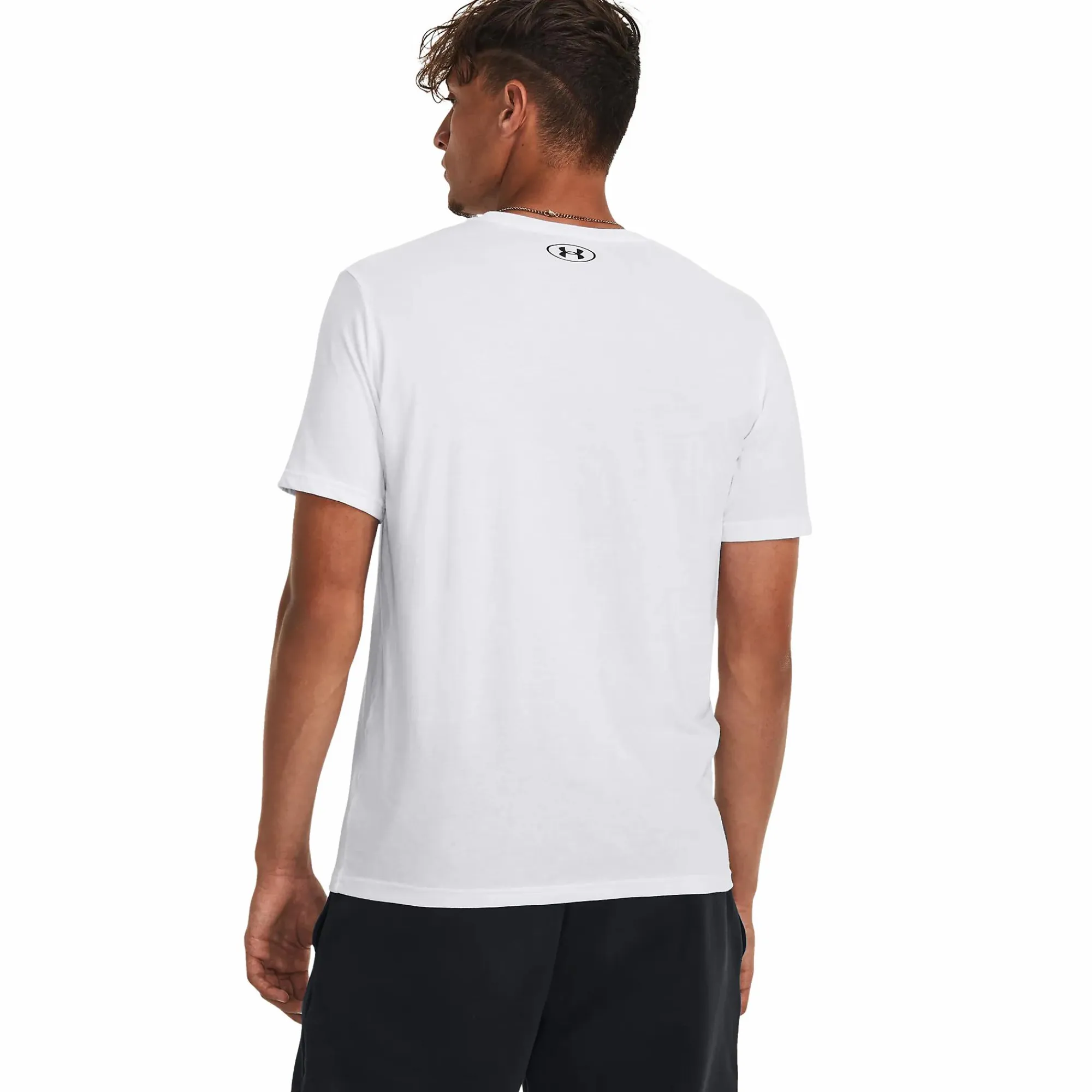 UNDER ARMOUR ua camo chest stripe ss-blk m- T-skjorter Og Singlet·T-skjorter