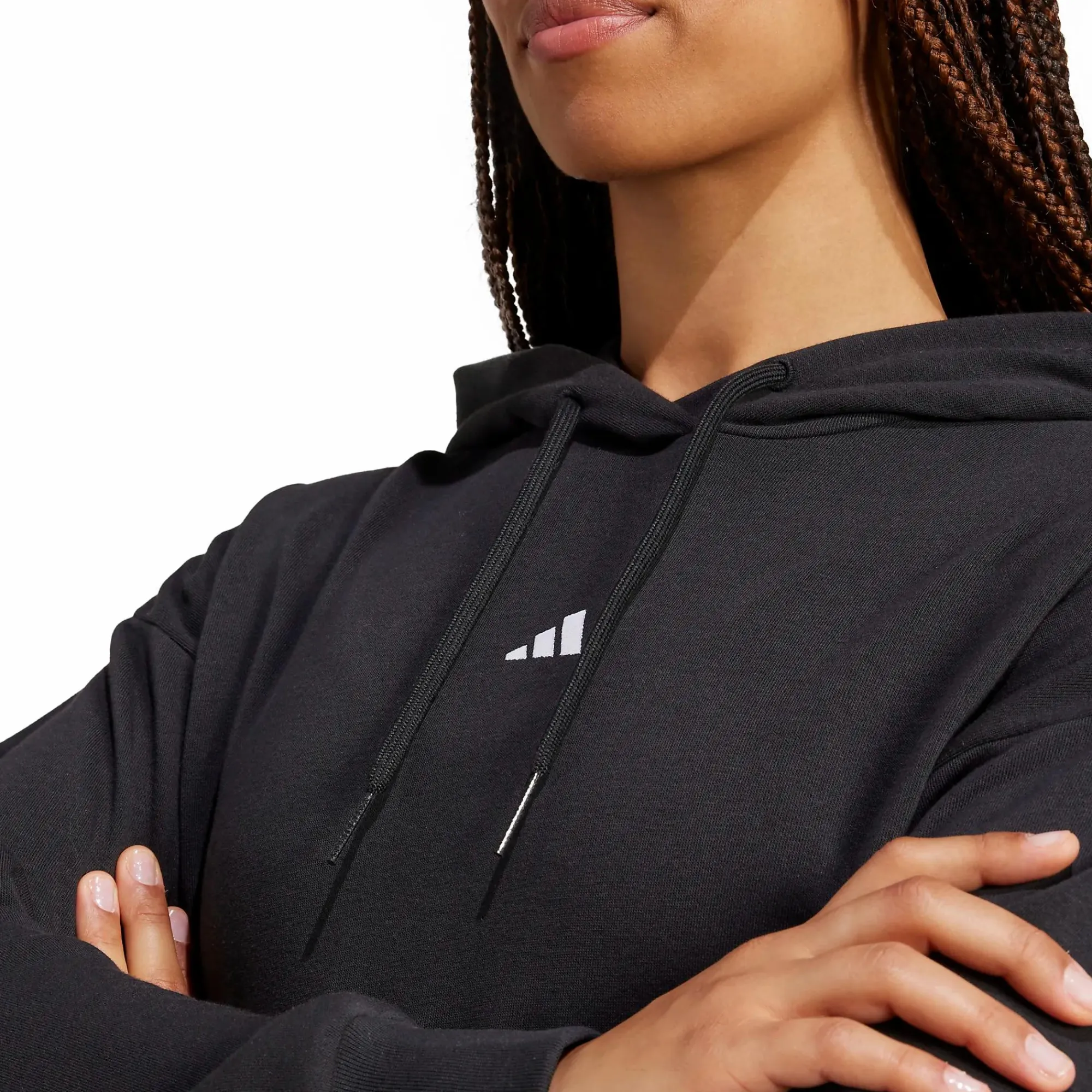 ADIDAS w small logo ft hoodie- Genser·Hettegensere