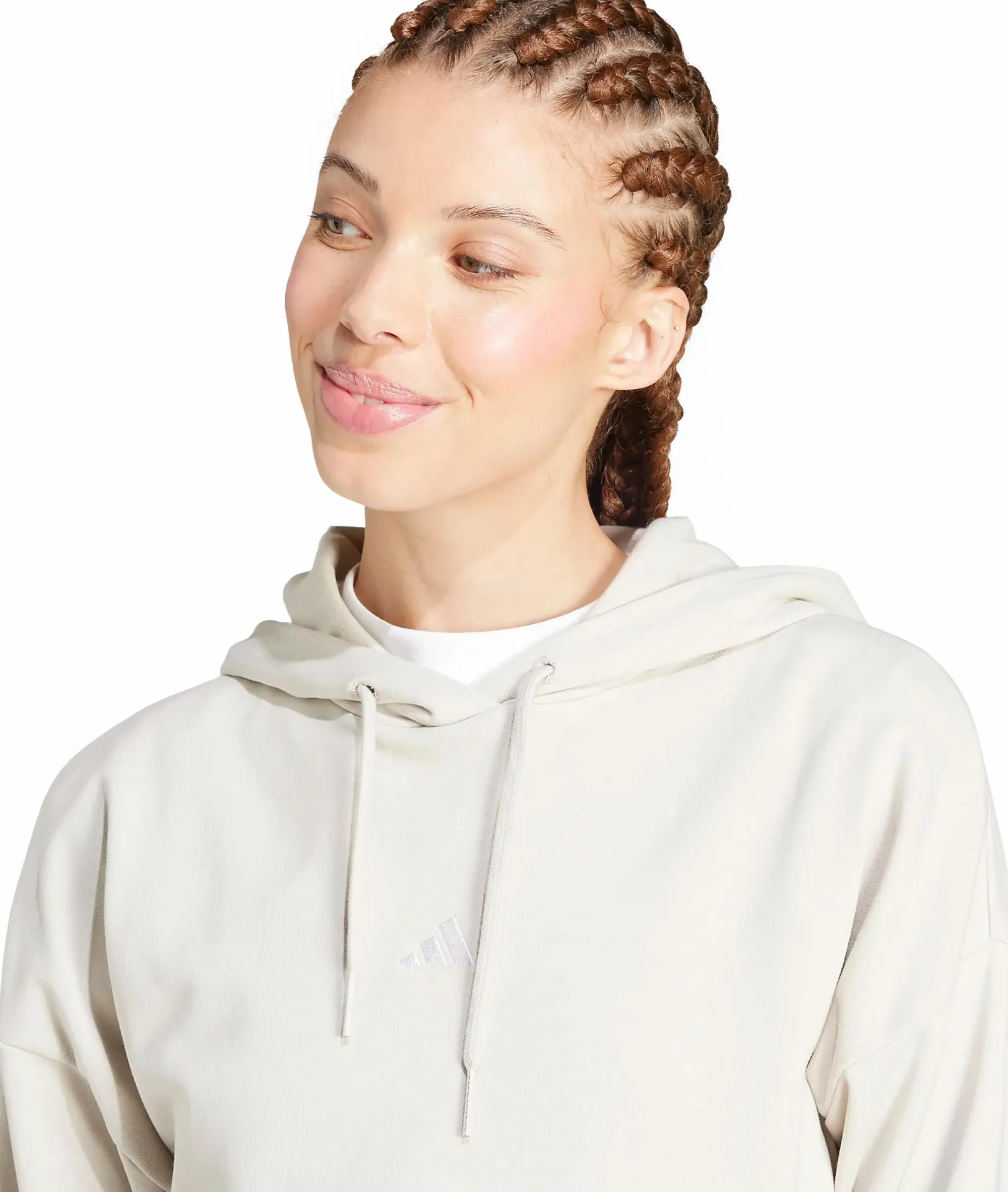 ADIDAS w small logo ft hoodie- Genser·Hettegensere
