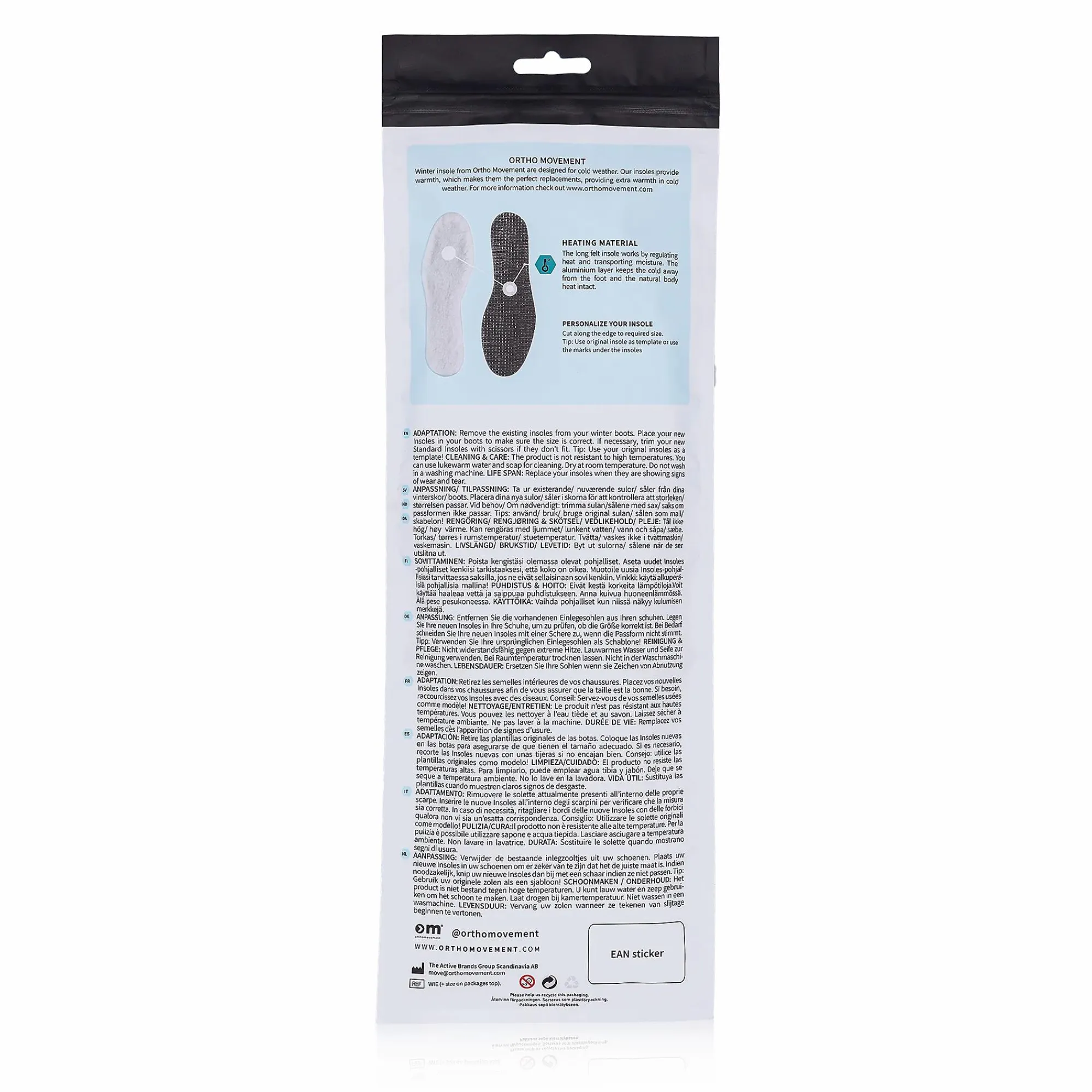ORTHO MOVEMENT winter insole sr- Skotilbehør|Skotilbehør